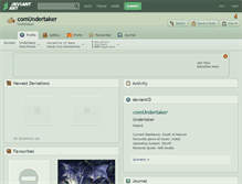 Tablet Screenshot of comundertaker.deviantart.com
