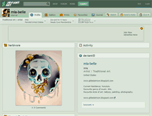 Tablet Screenshot of mia-belle.deviantart.com