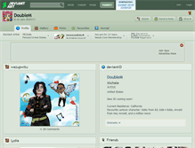 Tablet Screenshot of doublem.deviantart.com