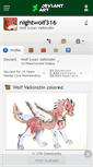 Mobile Screenshot of nightwolf316.deviantart.com