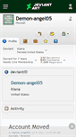 Mobile Screenshot of demon-angel05.deviantart.com