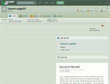 Tablet Screenshot of demon-angel05.deviantart.com