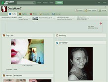 Tablet Screenshot of dustymoon7.deviantart.com