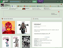 Tablet Screenshot of mikey-c.deviantart.com
