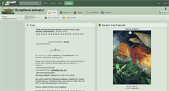 Desktop Screenshot of exceptional-animals.deviantart.com