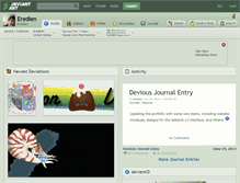 Tablet Screenshot of eredien.deviantart.com