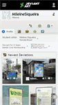 Mobile Screenshot of mileinesiqueira.deviantart.com