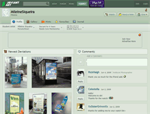 Tablet Screenshot of mileinesiqueira.deviantart.com