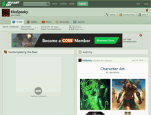 Tablet Screenshot of kissspooky.deviantart.com