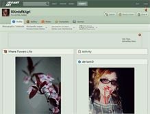 Tablet Screenshot of lilxmisfitxgrl.deviantart.com