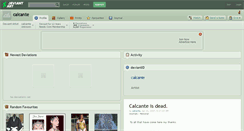Desktop Screenshot of calcante.deviantart.com