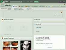 Tablet Screenshot of calcante.deviantart.com