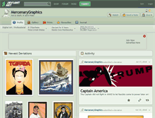 Tablet Screenshot of mercenarygraphics.deviantart.com