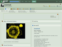 Tablet Screenshot of kramirez0.deviantart.com