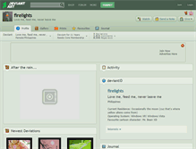 Tablet Screenshot of firelights.deviantart.com