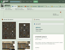 Tablet Screenshot of gabeson.deviantart.com