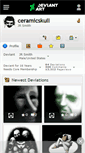 Mobile Screenshot of ceramicskull.deviantart.com