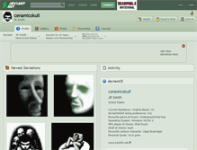 Tablet Screenshot of ceramicskull.deviantart.com