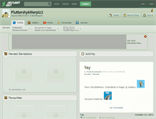 Tablet Screenshot of fluttershykillerplz3.deviantart.com