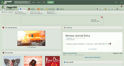 Desktop Screenshot of dagger888.deviantart.com