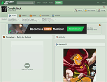 Tablet Screenshot of davebullock.deviantart.com