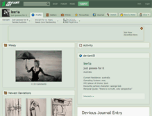 Tablet Screenshot of lee1a.deviantart.com