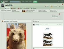 Tablet Screenshot of lupineleigh.deviantart.com