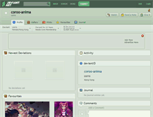 Tablet Screenshot of coroo-anima.deviantart.com