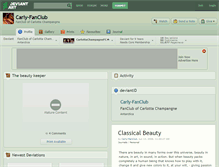Tablet Screenshot of carly-fanclub.deviantart.com
