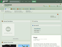 Tablet Screenshot of musclemon.deviantart.com
