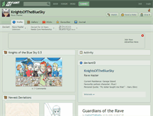Tablet Screenshot of knightsofthebluesky.deviantart.com