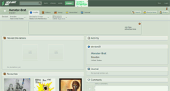 Desktop Screenshot of monster-brat.deviantart.com