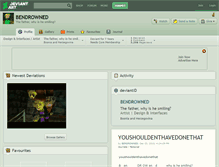 Tablet Screenshot of bendrowned.deviantart.com