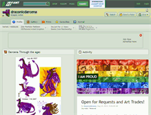 Tablet Screenshot of draconicdarcena.deviantart.com