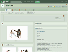 Tablet Screenshot of lucaporfido.deviantart.com