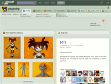 Tablet Screenshot of catsewing.deviantart.com
