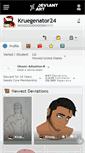 Mobile Screenshot of kruegenator24.deviantart.com