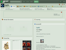 Tablet Screenshot of cas92.deviantart.com