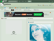 Tablet Screenshot of modeldonna.deviantart.com