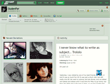 Tablet Screenshot of gudenfer.deviantart.com