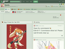 Tablet Screenshot of howxu.deviantart.com