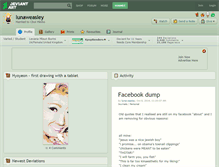 Tablet Screenshot of lunaweasley.deviantart.com