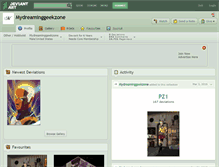 Tablet Screenshot of mydreaminggeekzone.deviantart.com