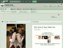 Tablet Screenshot of cosplay-soup.deviantart.com