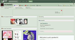 Desktop Screenshot of anti-sasukarin.deviantart.com