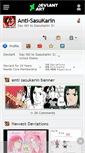Mobile Screenshot of anti-sasukarin.deviantart.com