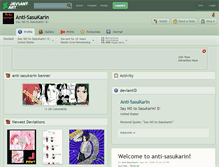 Tablet Screenshot of anti-sasukarin.deviantart.com