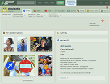 Tablet Screenshot of dotclaudia.deviantart.com