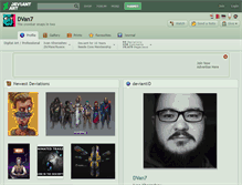 Tablet Screenshot of dvan7.deviantart.com