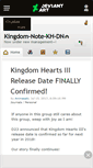 Mobile Screenshot of kingdom-note-kh-dn.deviantart.com